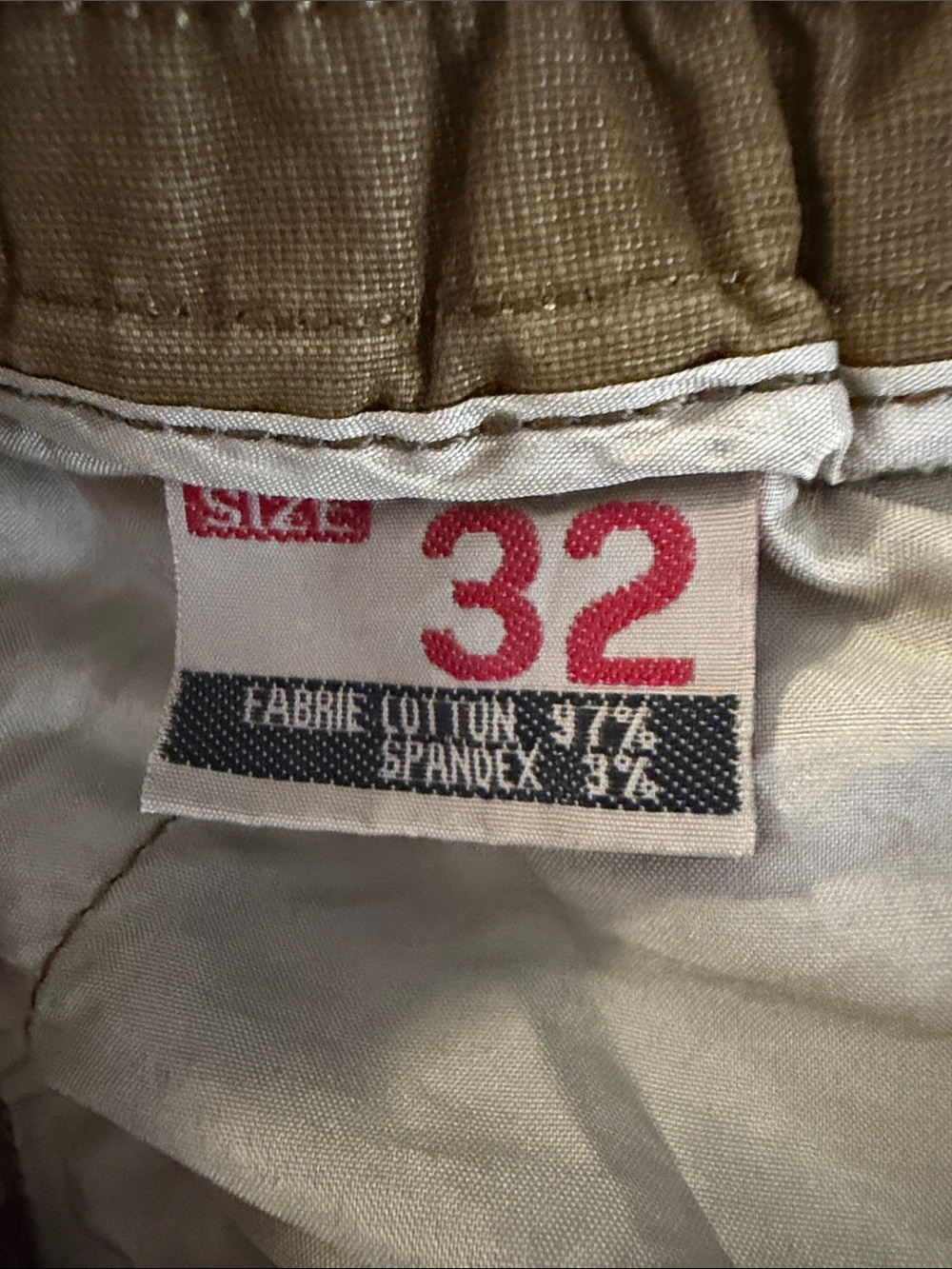 Men's Cargo Pants with Elastic Ankles in Olive - Picture 5 of 5